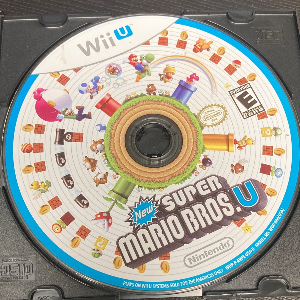 Nintendo Wii U New Super Mario Bros U Game Disc - Multicolor